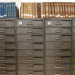 Old Grey Metal Filing File Cabinets